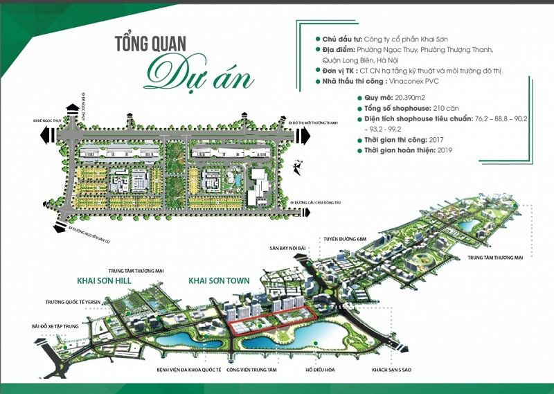 Quy hoạch tổng thể khu đô thị Khai Sơn, Long Biên, Hà Nội
