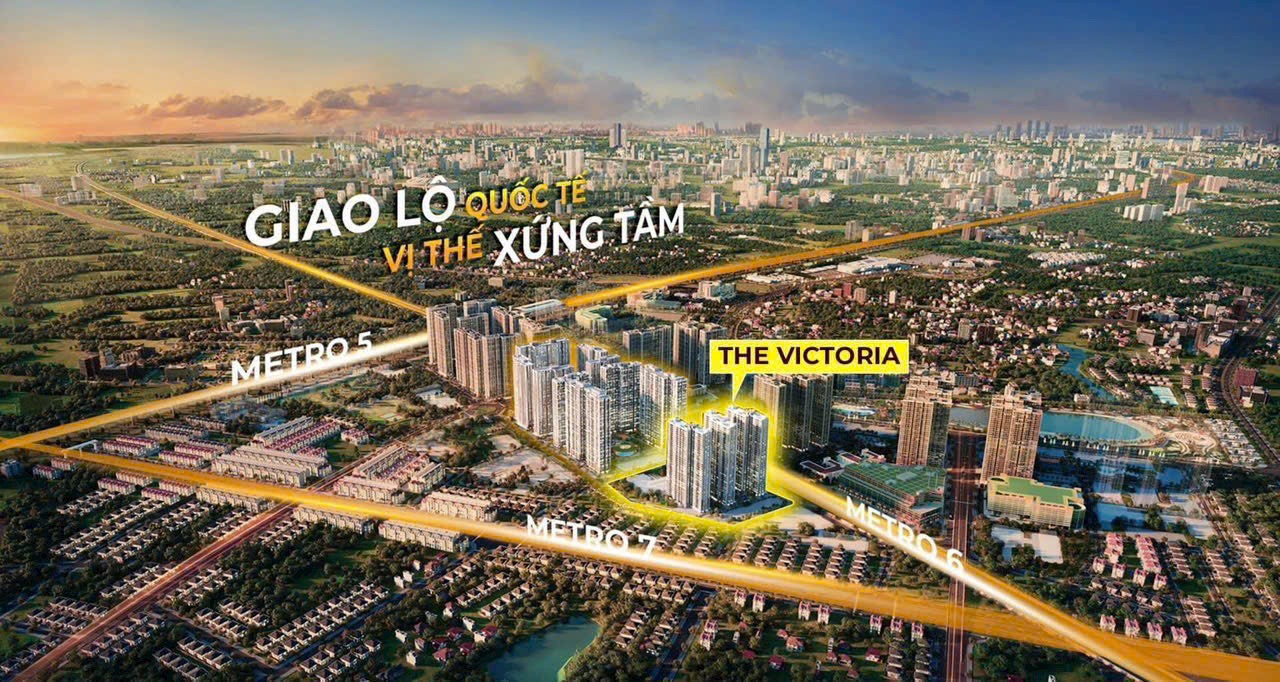 Dự án The Victoria sở hữu mạng lưới giao thông toàn diện