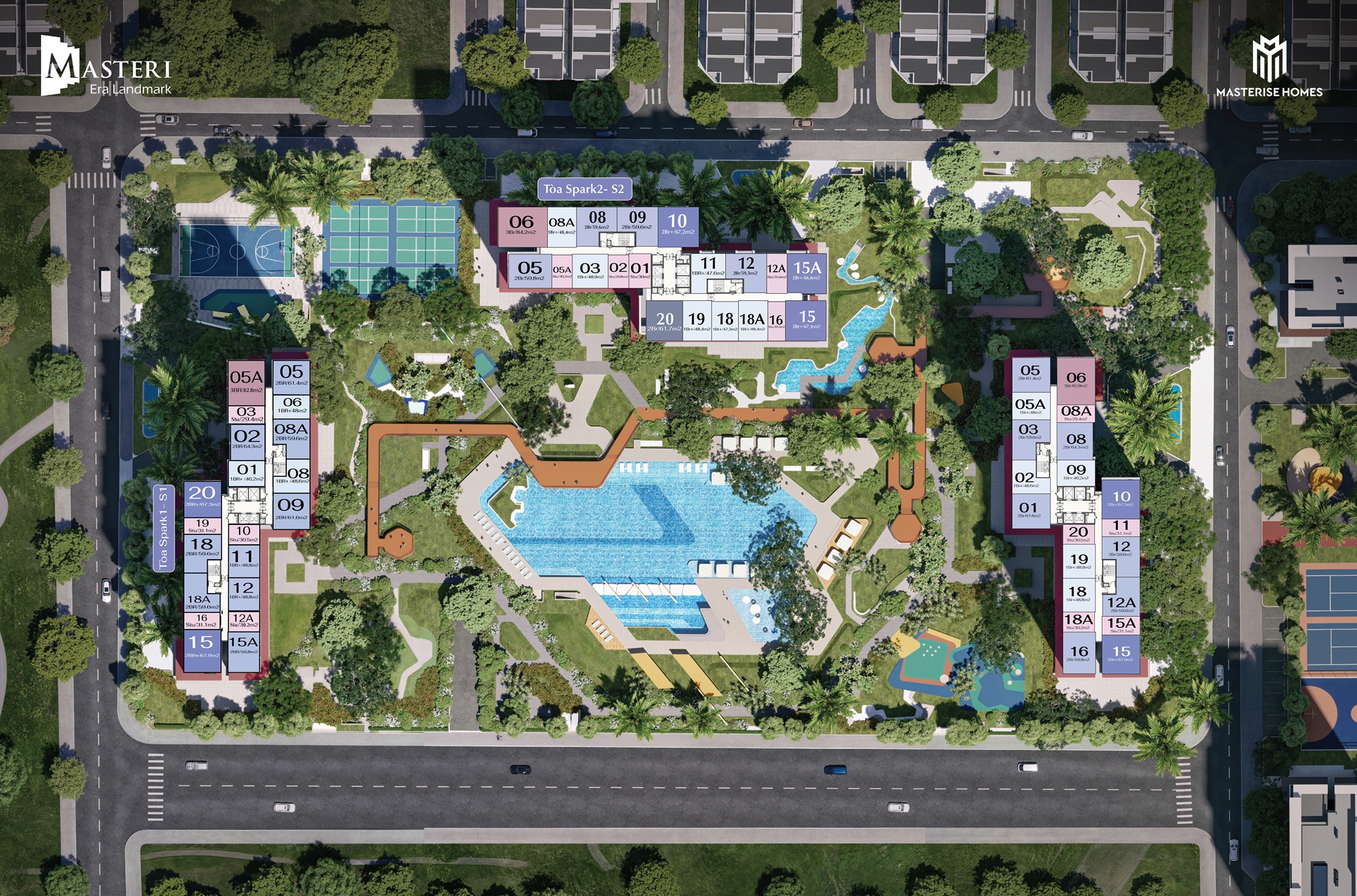 Mặt bằng của dự án Masteri Ocean Park 3